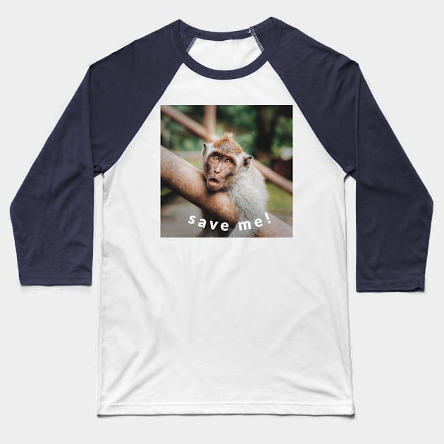 save me! Baseball T-Shirt by Zipora